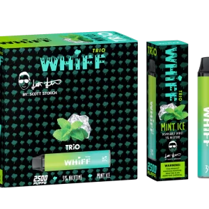 WHIFF Trio 2500 Puffs Disposable Device – Mint Ice