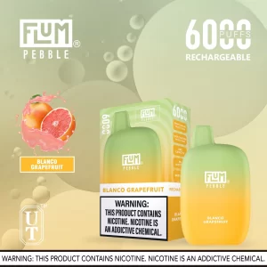 Flum Pebble 6000 Disposable Device – Blanco Grapefruit