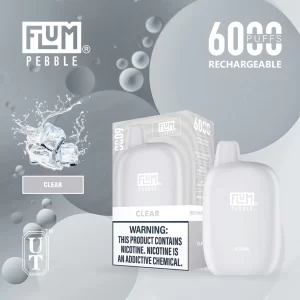 Flum Pebble 6000 Disposable Device – Clear
