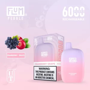 Flum Pebble 6000 Disposable Device – Cranberry Grape